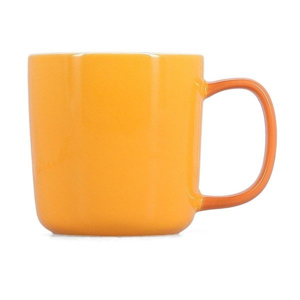 Oranžový hrnček z kostného porcelánu 370 ml Mae – ONA
