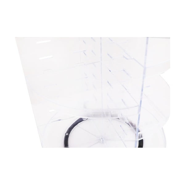 Priehľadný otočný plastový kúpeľňový organizér na kozmetiku - Hermia-image-4