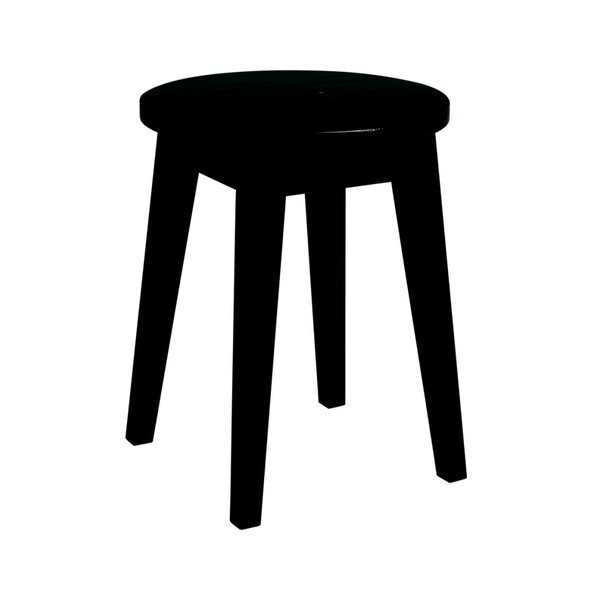 Čierna nízka dubová stolička Rowico Frigg