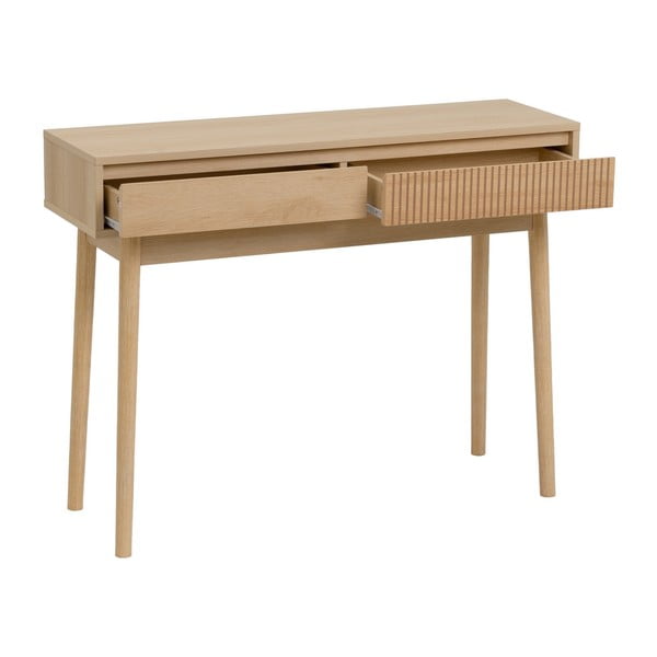 Konzolový stolík v prírodnej farbe 30x100 cm Iona – Casa Selección-image-4