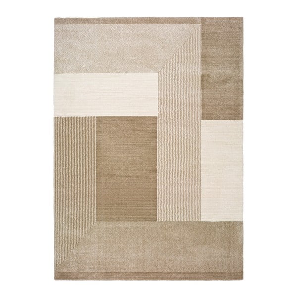 Béžový koberec Universal Tanum Blocks, 80 x 150 cm