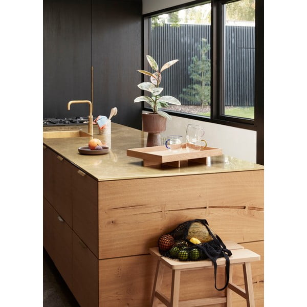 Stolička z dubového dreva Hübsch Ground-image-4