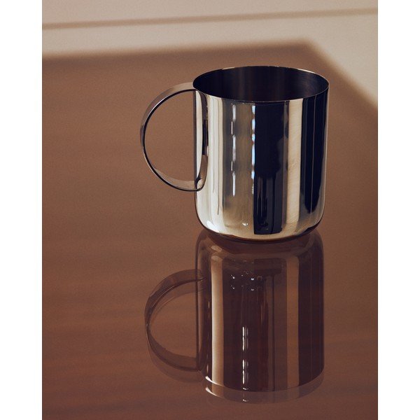 Hrnček z nehrdzavejúcej ocele v striebornej farbe Nirela – Kave Home-image-1