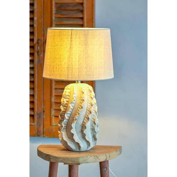 Béžová stolová lampa s textilným tienidlom (výška 64 cm) Natika – Bloomingville-image-3