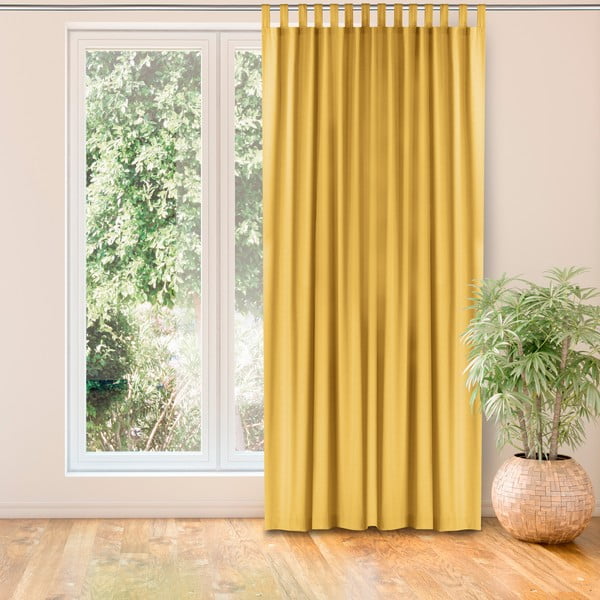 Záves v horčicovej farbe 220x270 cm Carmena - Homede-image-1