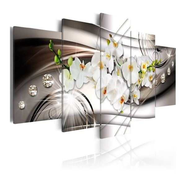Obraz na plátne Artgeist Orchid with Diamonds, 100 × 50 cm