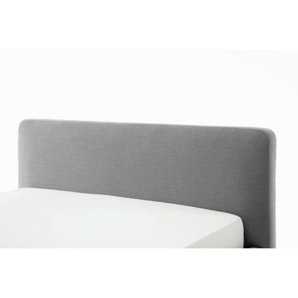 Svetlosivá čalúnená jednolôžková posteľ bez roštu 120x200 cm Mattis – Meise Möbel-image-4