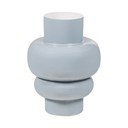 Svetlosivá kovová váza (výška  27 cm) Auri – WOOOD