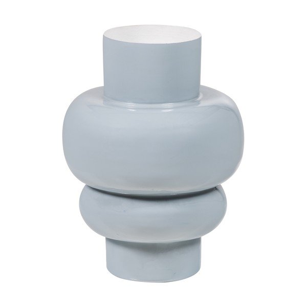 Svetlosivá kovová váza (výška  27 cm) Auri – WOOOD