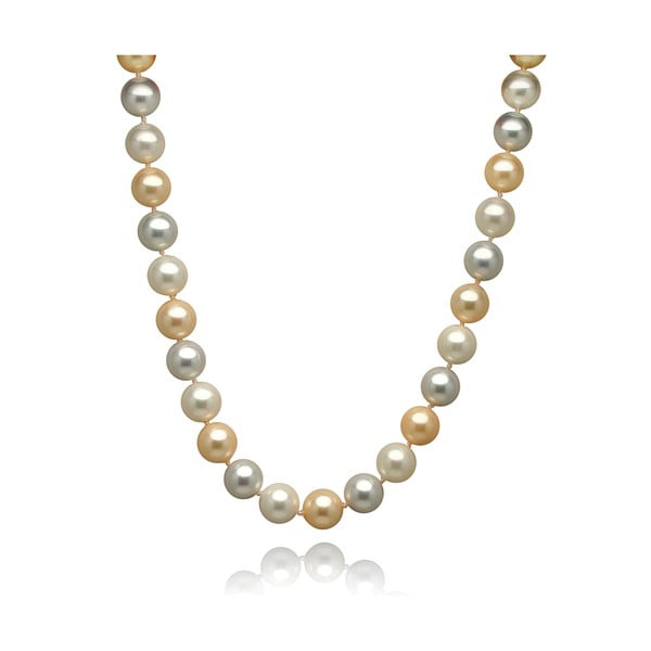 Zlato-strieborný perlový náhrdelník Mara de Vida Only Me, dĺžka 52 cm