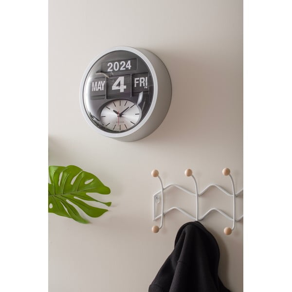 Biely kovový nástenný vešiak 61 cm Zig Zag – PT LIVING-image-1