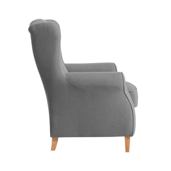 Sivé kreslo ušiak Max Winzer Lorris Gray-image-3