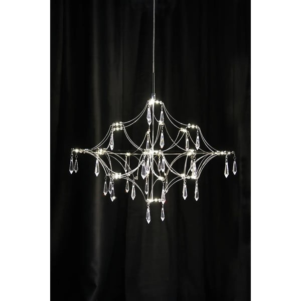 LED závesné svietidlo v striebornej farbe ø 60 cm Efesos – Markslöjd-image-1