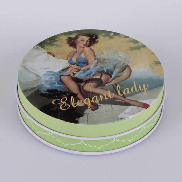 Plechová dóza Elegant Lady Blue