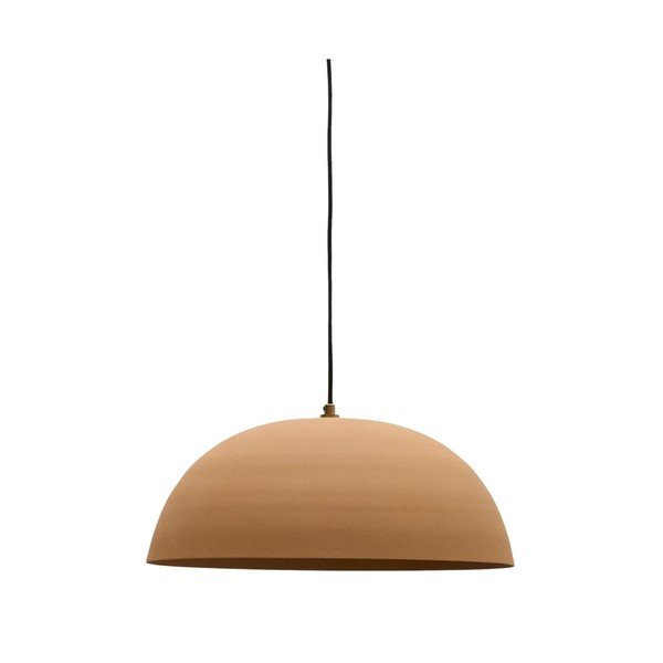 Oranžové kovové závesné svietidlo ø 46 cm Nibla – Kave Home