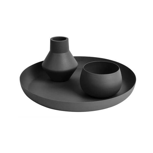Čierna váza PT LIVING Nimble Angled, ⌀ 9 cm-image-1