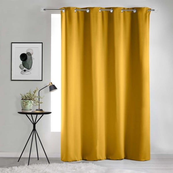 Žltý zatemňovací záves 135x280 cm Occult – douceur d'intérieur-image-3