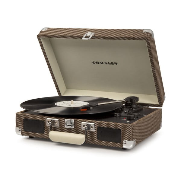Hnedý gramofón Crosley Cruiser Deluxe