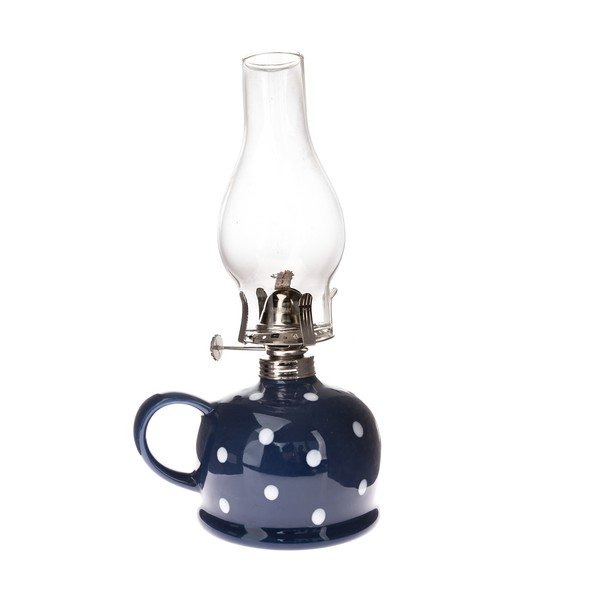 Keramická petrolejová lampa (výška  28 cm) – Dakls