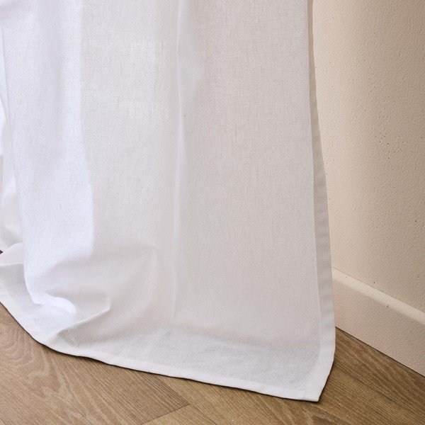 Biely záves s prímesou bavlny 140x240 cm Duchesse – douceur d'intérieur-image-4