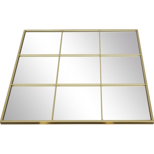 Nástenné zrkadlo s kovovým rámom v zlatej farbe Westwing Collection Clarita, 70 x 70 cm-image-2