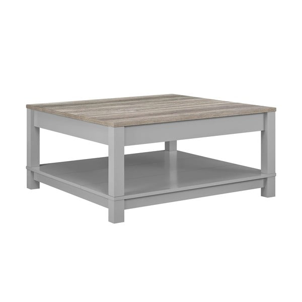 Konferenčný stolík v dekore duba v sivo-prírodnej farbe 89x89 cm Carver – Støraa