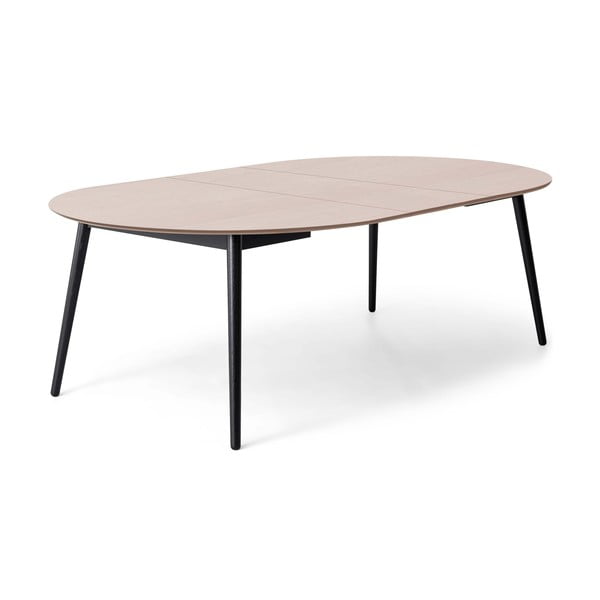 Okrúhly rozkladací jedálenský stôl s doskou v dubovom dekore ø 135 cm Meza – Hammel Furniture-image-3