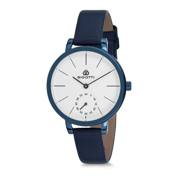Dámske hodinky s modrým koženým remienkom Bigotti Milano Oceania