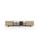 TV stolík v dekore duba v prírodnej farbe 230x44 cm Cequoia – Marckeric