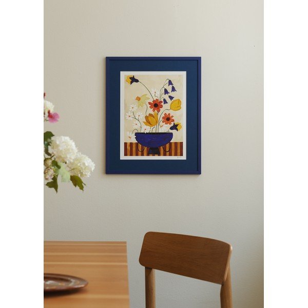 Plagát 30x40 cm Colourful Bunch in Blue Vase – Frankie Penwill – The Poster Club-image-1