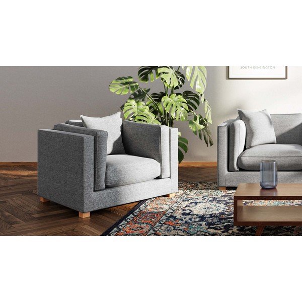 Sivé relaxačné kreslo Pomo – Ame Yens-image-1