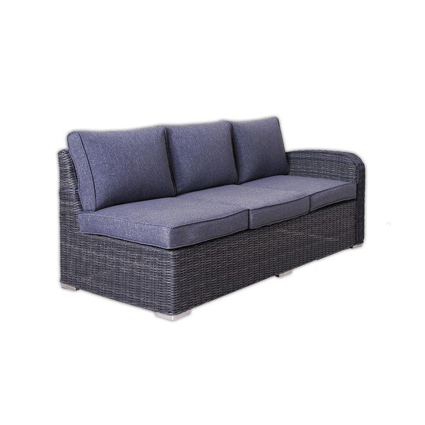 Sivý záhradný lounge set z umelého ratanu pre 9 Montreal - Rojaplast-image-4