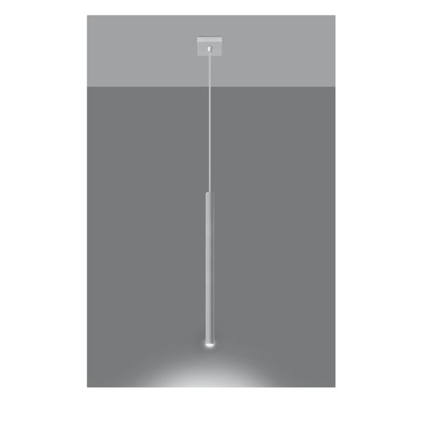 Biele závesné svietidlo Sollux Fideus Single-image-3