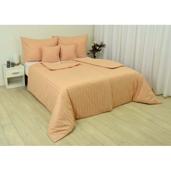 Oranžové damaškové obliečky na jednolôžko 140x200 cm Damask 