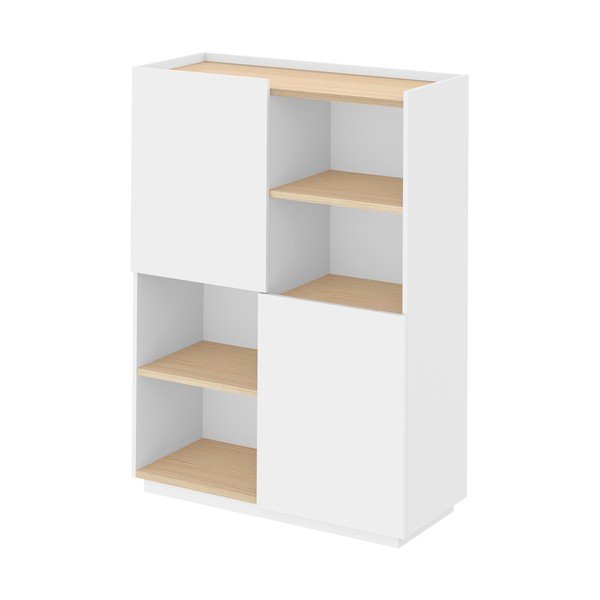 Biela matná knižnica 100x147 cm Nina - TemaHome-image-2