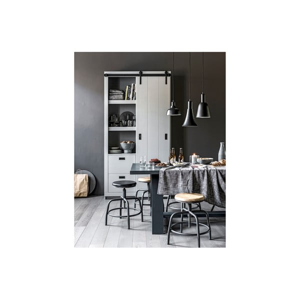 Sivá stolička so sedákom z mangového dreva vtwonen Spider-image-4