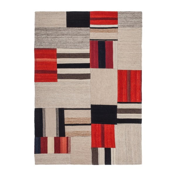 Béžovo-červený koberec Intenso, 120x170cm