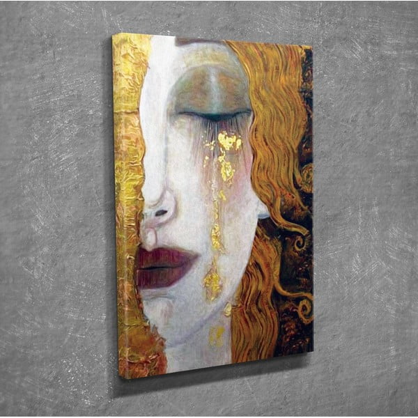 Nástenná reprodukcia na plátne Gustav Klimt Golden Tears, 30 × 40 cm-image-1