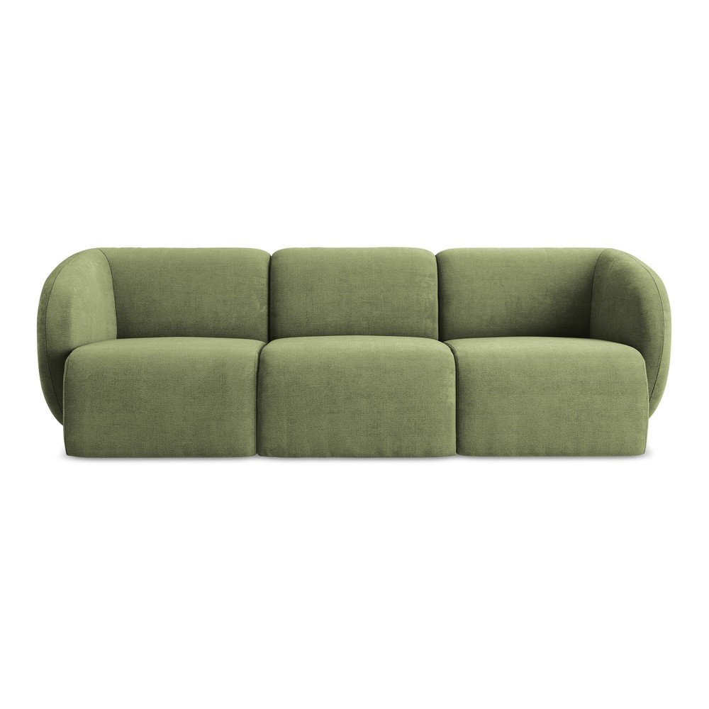 E-shop Zelená ženilková pohovka 244 cm Lani – Makamii
