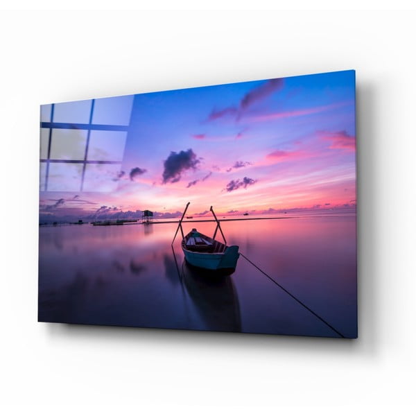 Sklenený obraz Insigne Sunset Painting on the Boat, 110 x 70 cm