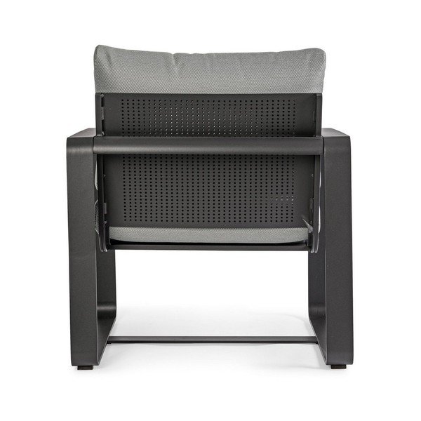 Sivé kovové záhradné kreslo Merrigan   – Bizzotto-image-4