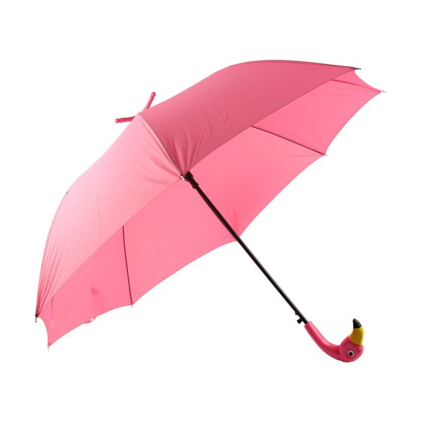 Ružový dáždnik s motívom plameniaka Le Studio Flamingo