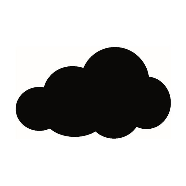 Set popisovacej tabule a kriedovej fixky Securit® Silhouette Cloud, 48 × 29 cm