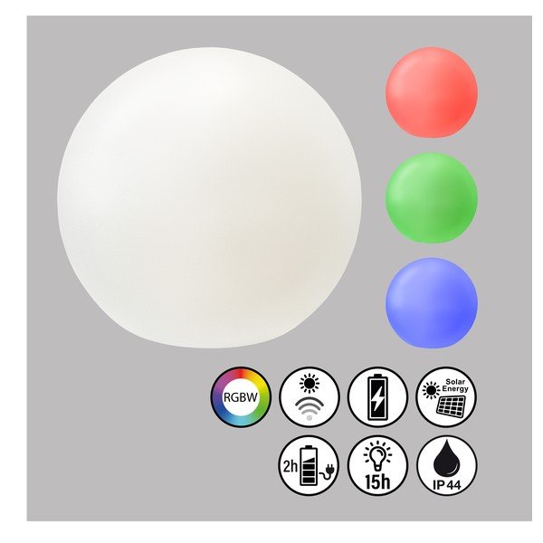 LED solárne vonkajšie svietidlo ø 18 cm Busso - Fischer &amp; Honsel-image-2