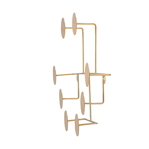 Kovový nástenný vešiak v zlatej farbe Fia - Bloomingville-image-2