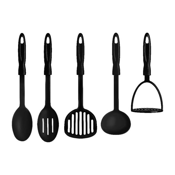 Set kuchynských nástrojov Black, 5 ks