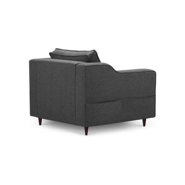 Antracitovosivé kreslo Mazzini Sofas Narcisse-image-1