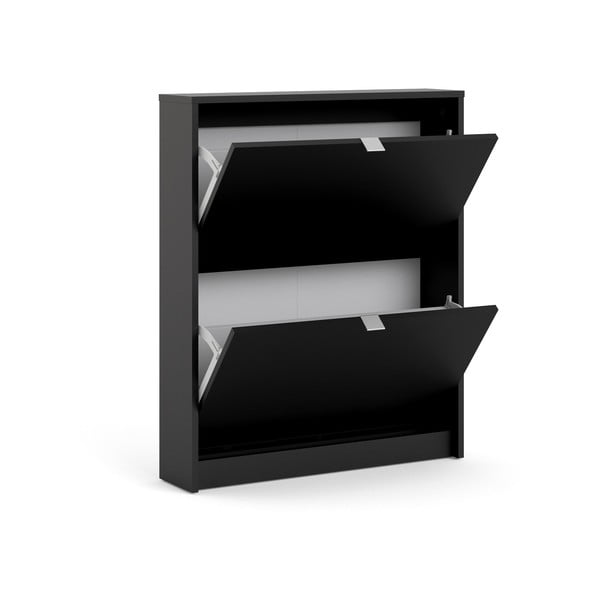 Čierna výklopná skrinka na topánky Shoes – Tvilum-image-3