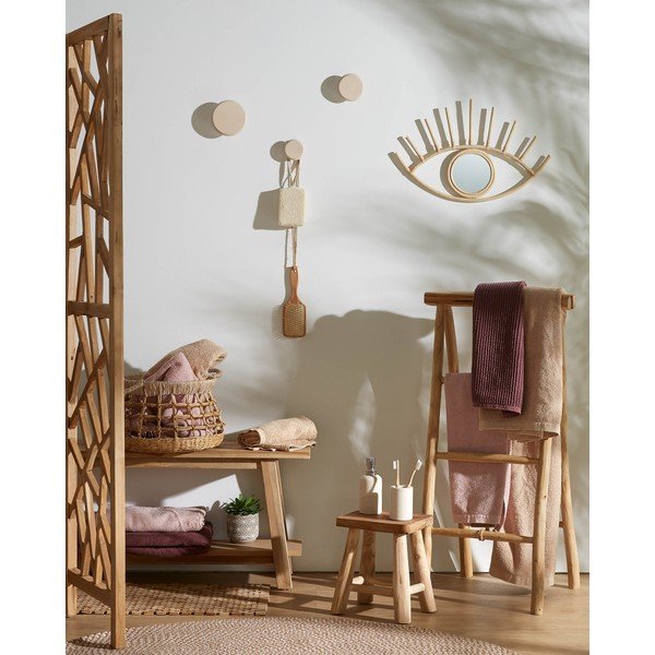 Nástenné drevené háčiky v súprave 3 ks v prírodnej farbe Nadua – Kave Home-image-1