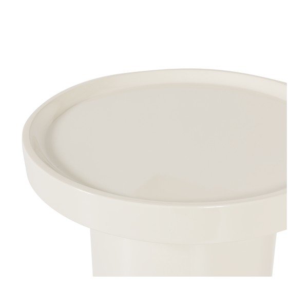 Lesklý okrúhly odkladací stolík ø 40 cm Veluna – WOOOD-image-3